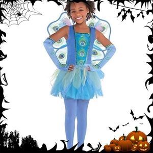 𝅺NWOT Toddler 3-4 Peacock Princess Halloween Costume